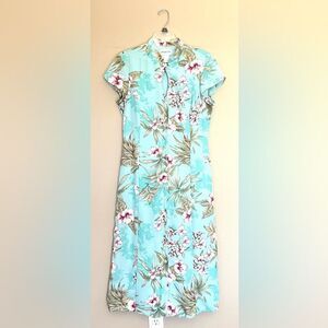 Amanda Lane Floral Print Keyhole Front Maxi Dress